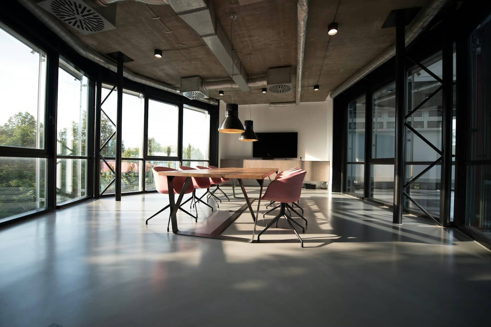 Sala de reuniones acristalada